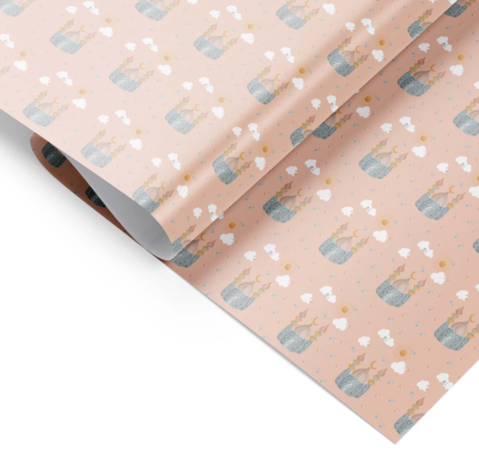5 Bögen Geschenkpapier “Moschee”