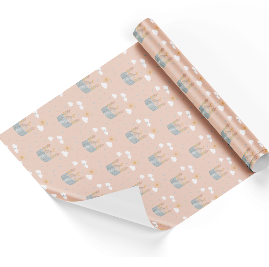 5 Bögen Geschenkpapier “Moschee”