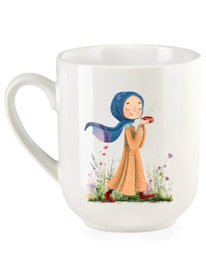 Mädchen mit Tasse