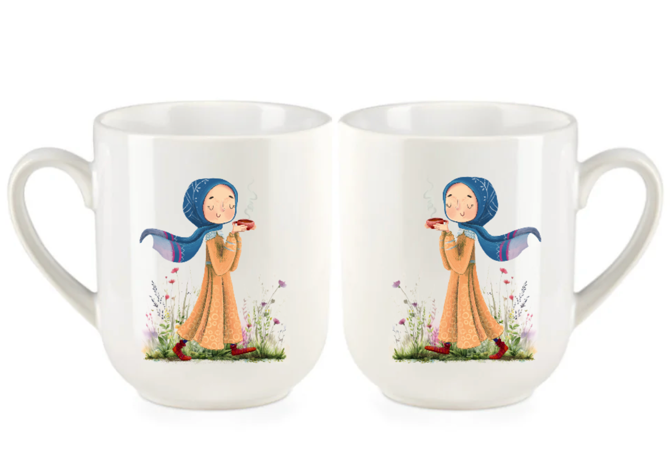 Mädchen mit Tasse