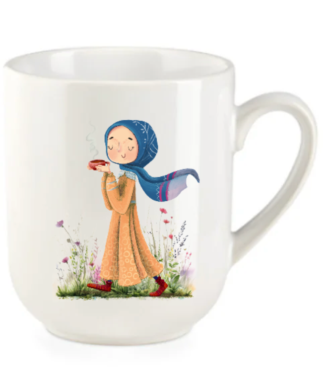 Mädchen mit Tasse