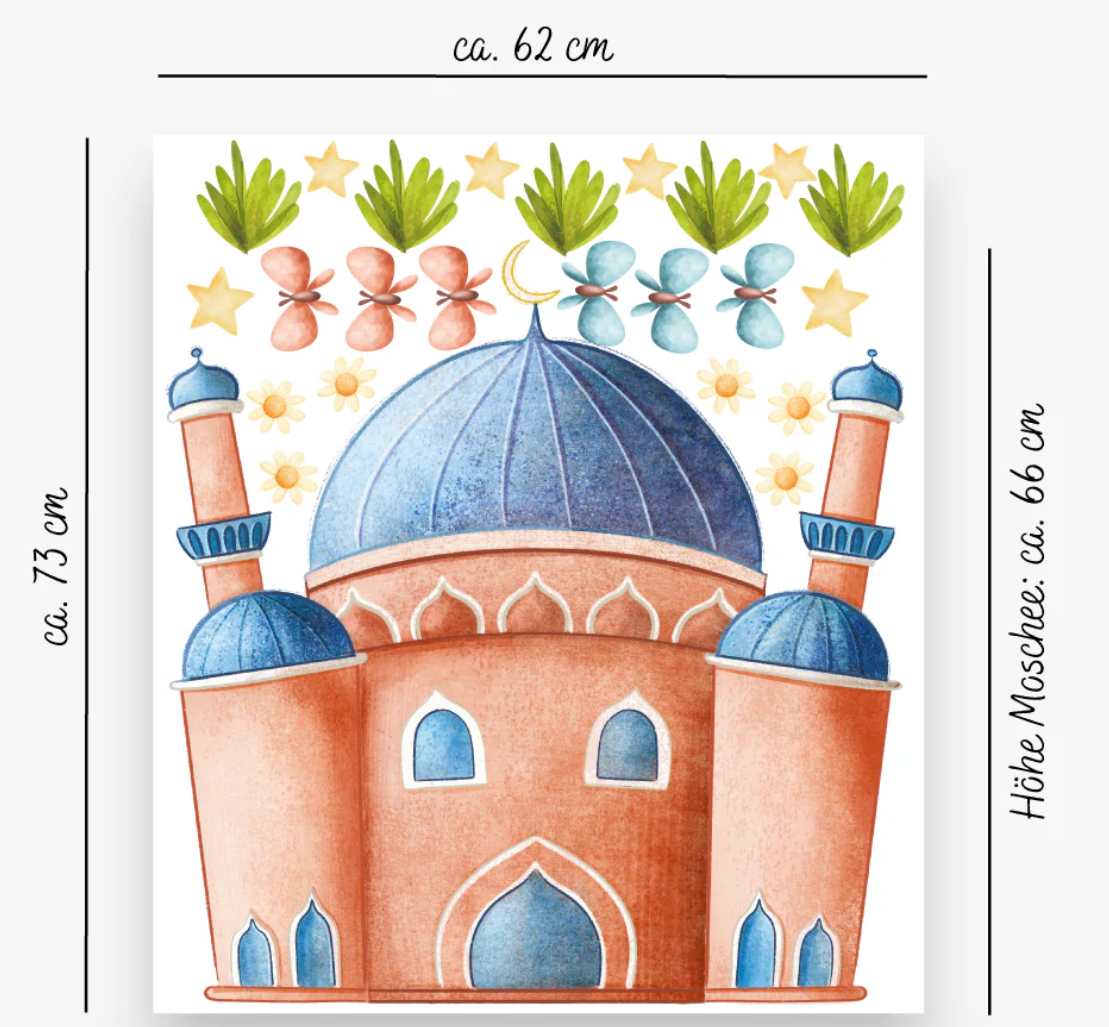 Wandsticker Moschee-Terracotta