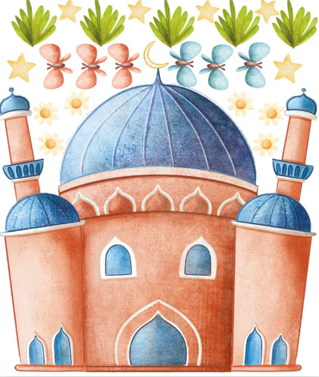 Wandsticker Moschee-Terracotta
