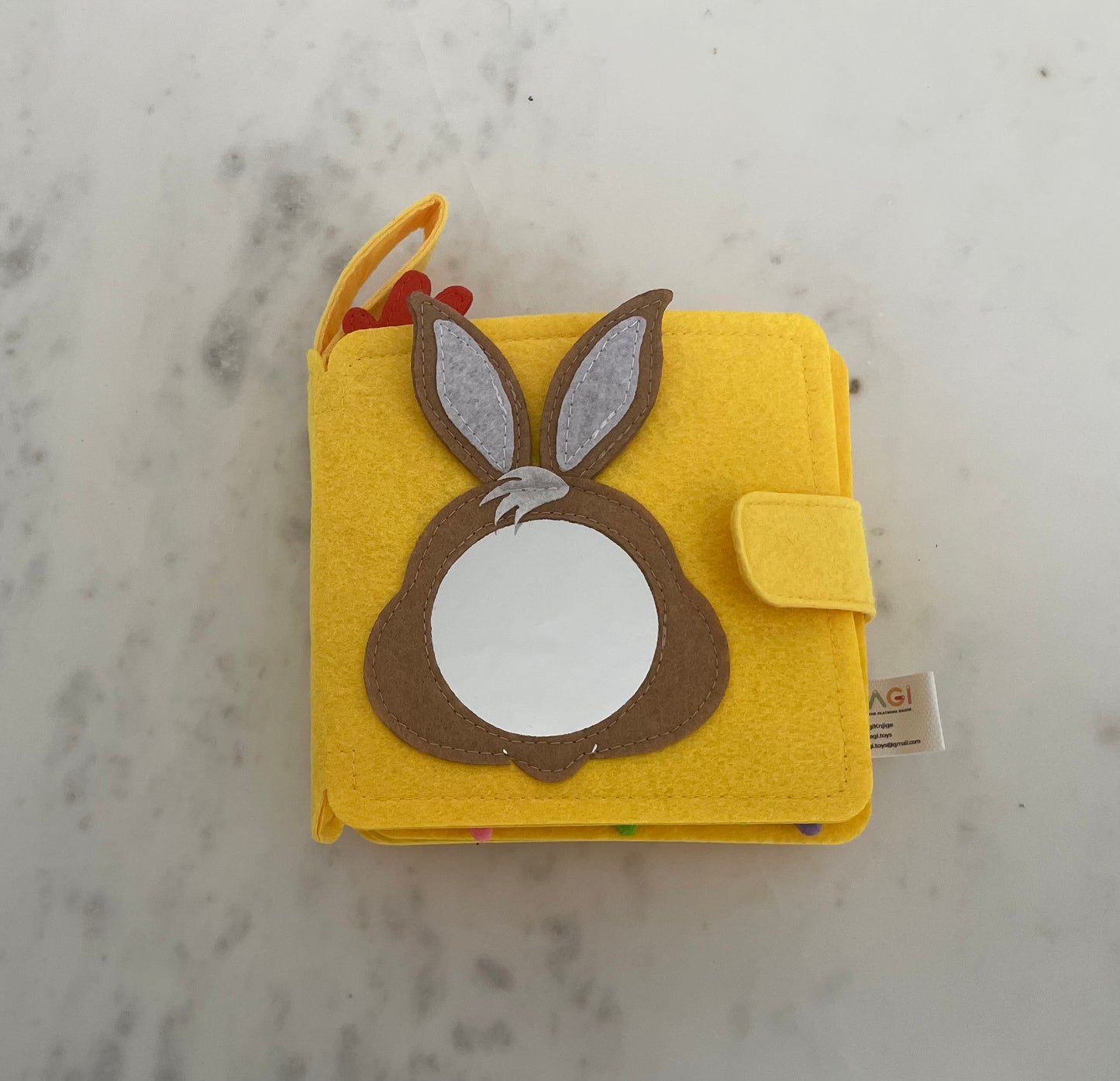Mini Quietbuch Gelb inkl. Wunschname