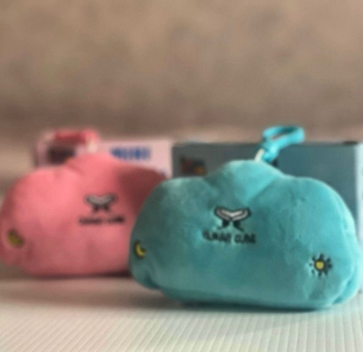 Mini Quran & Dua Kissen Pink / Blau