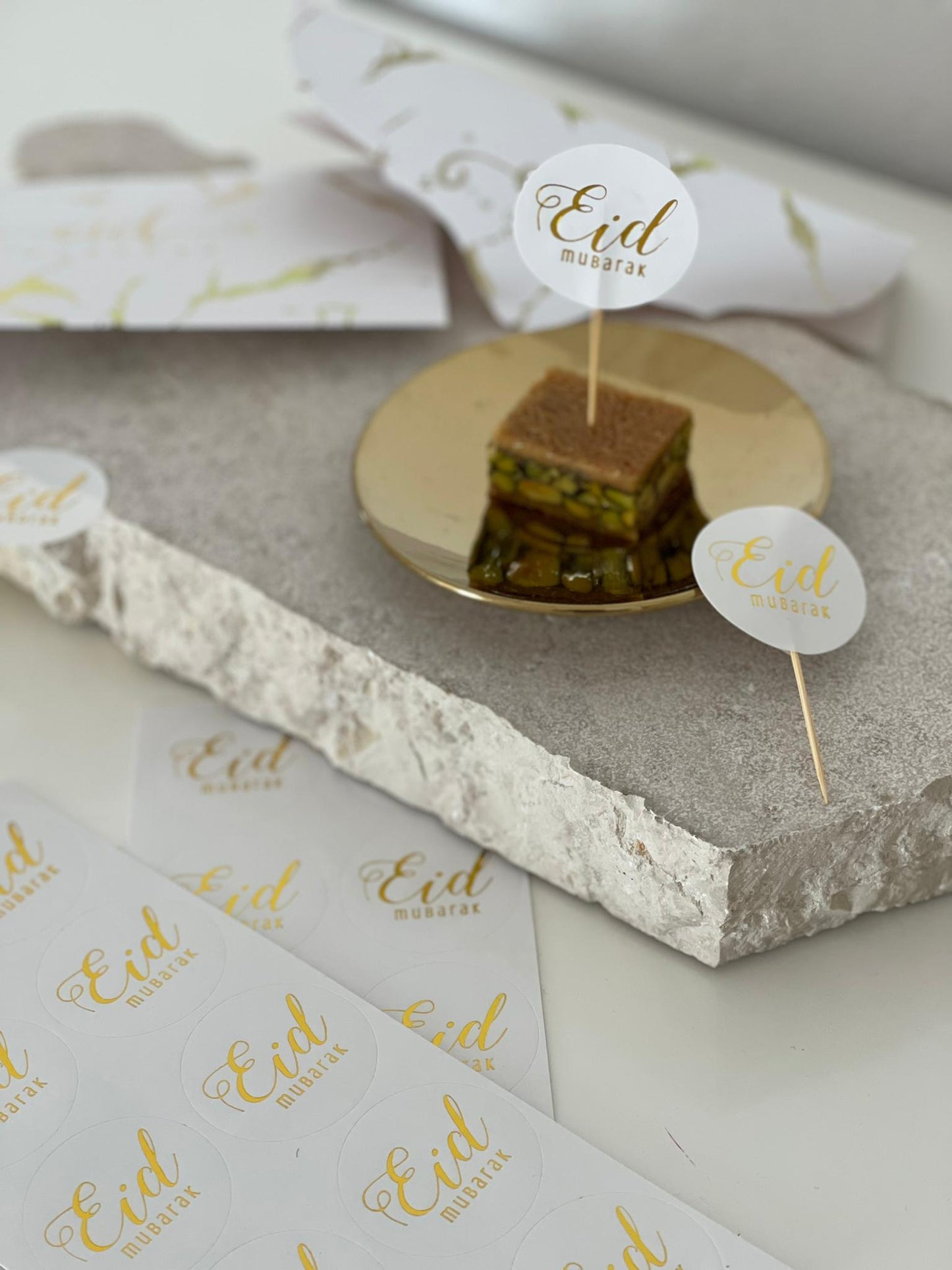 10 Eid Sticker "Gold"