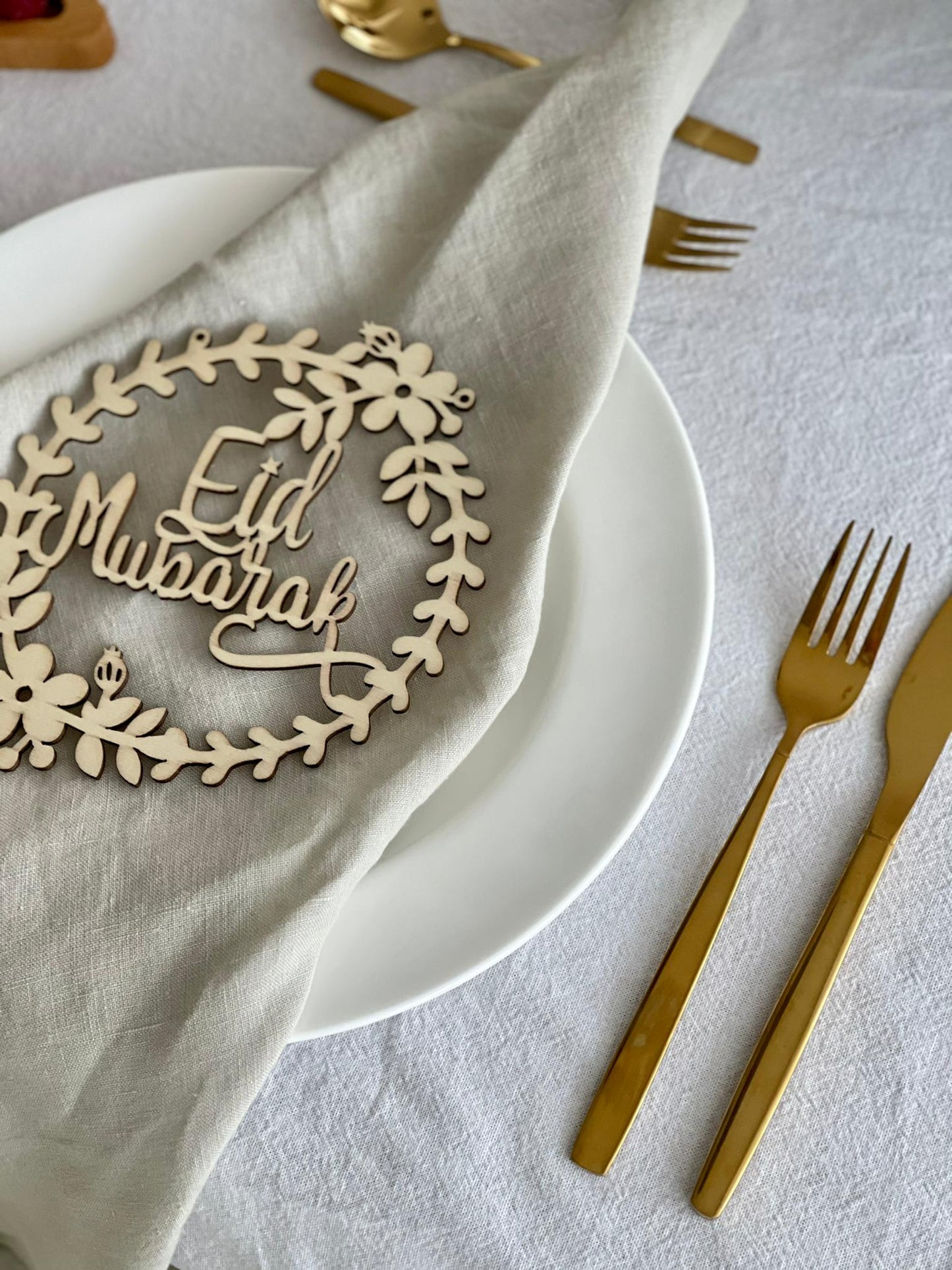 Eid Mubarak Schild 5er Packung