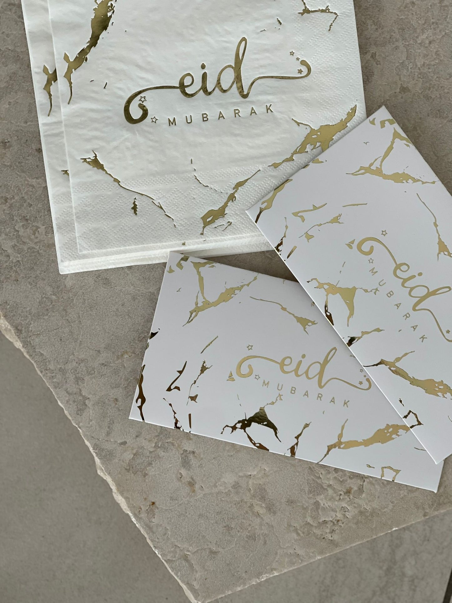 10 Eid Mubarak Geldumschläge Marmor