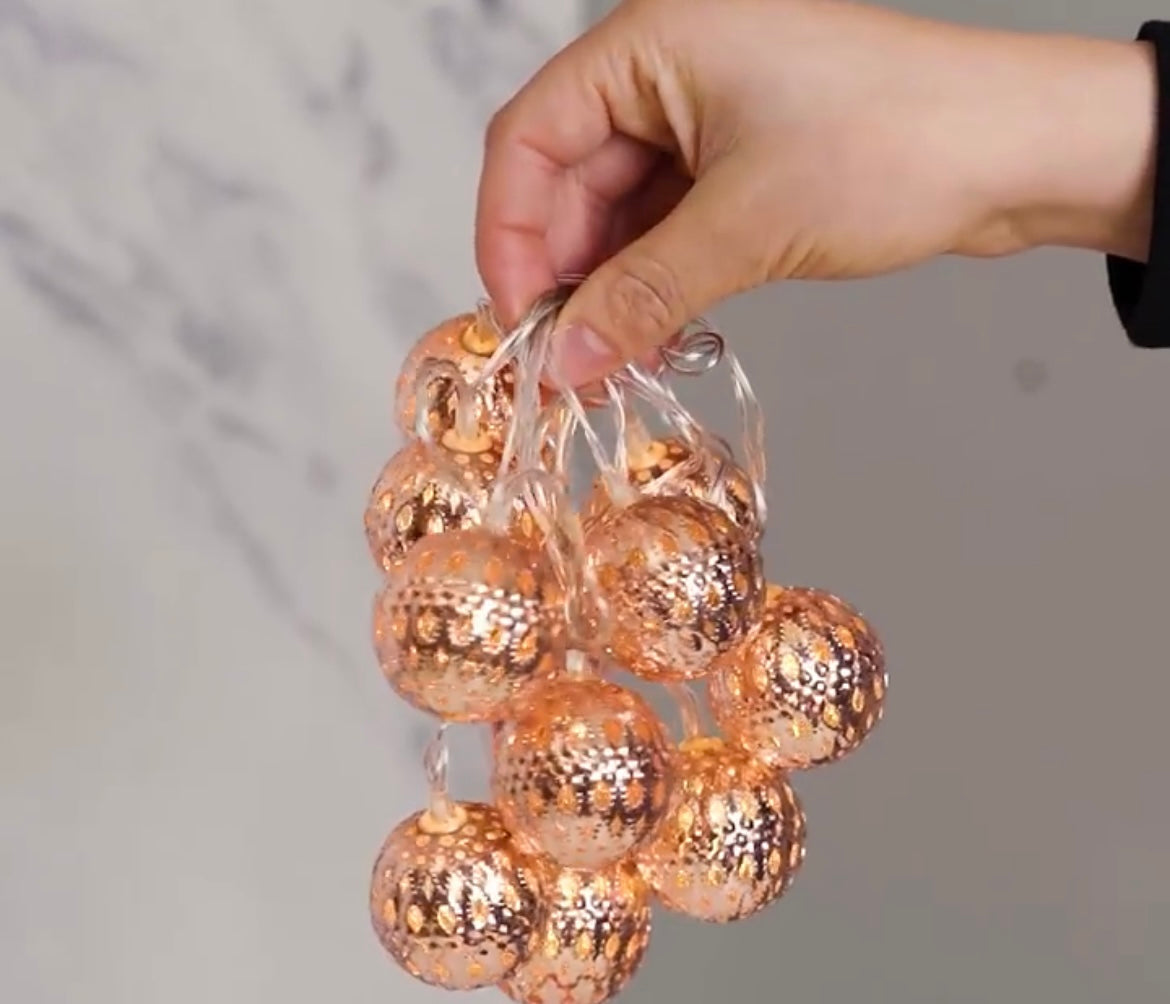 Lichterkette Rosé