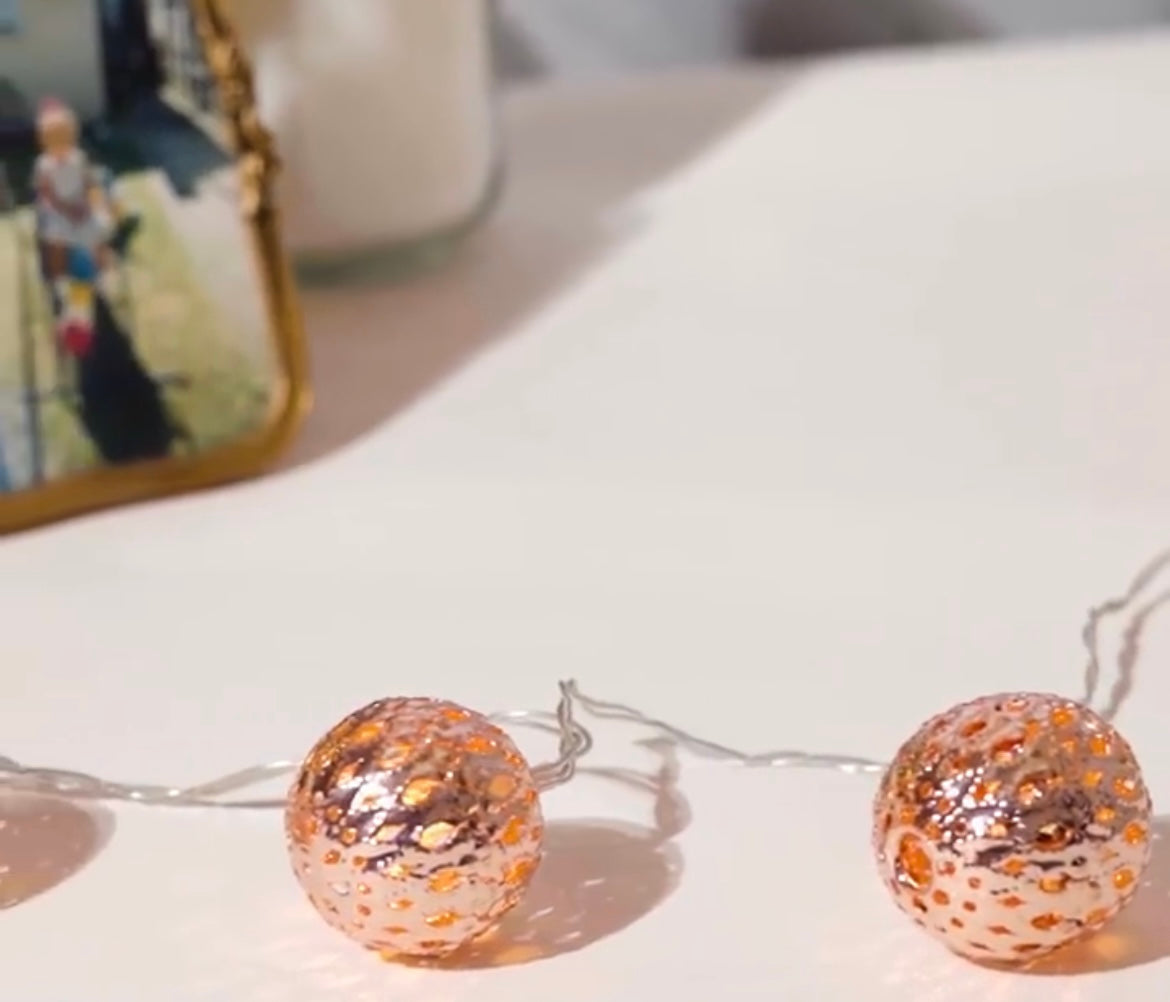 Lichterkette Rosé