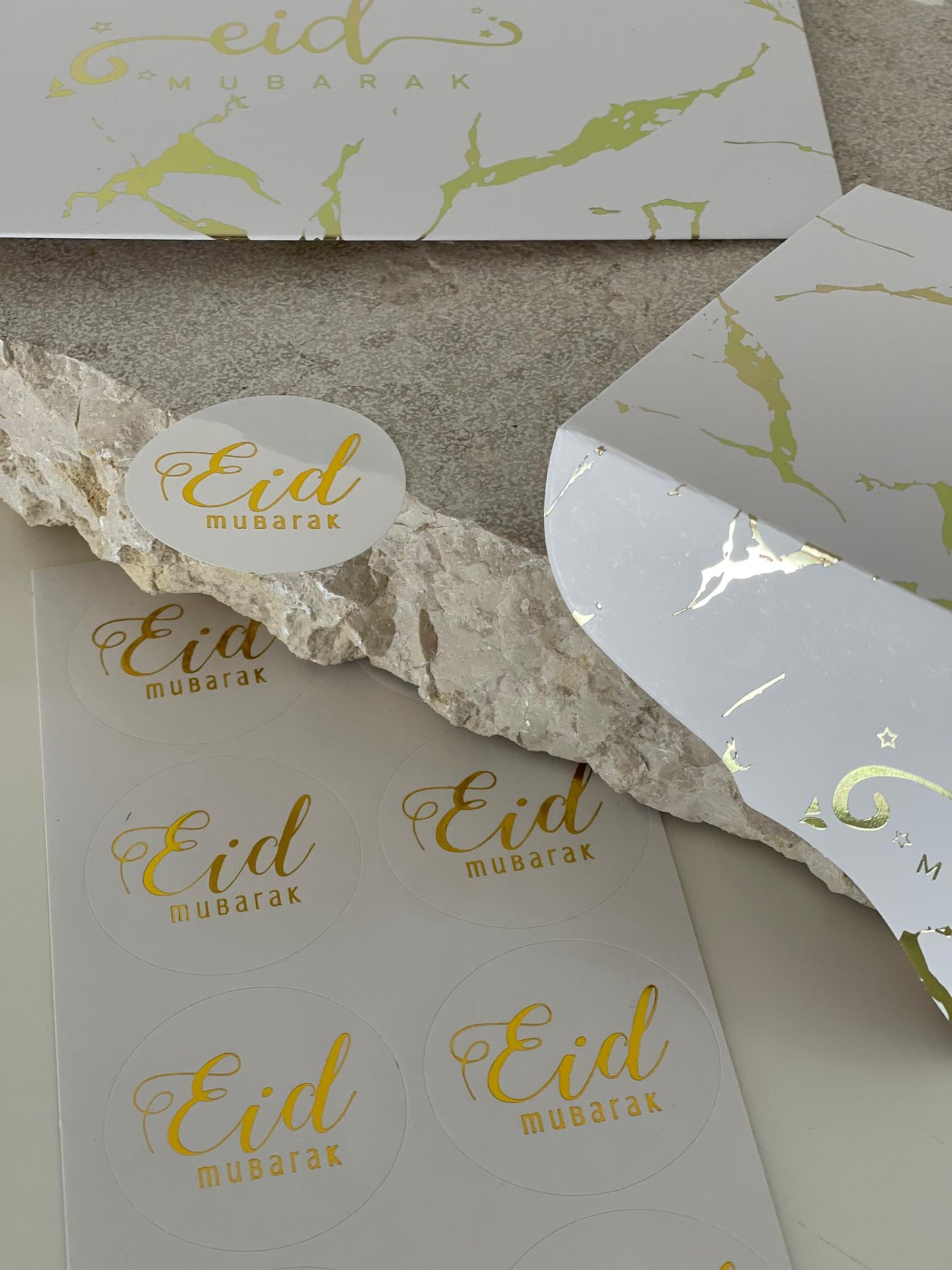10 Eid Sticker "Gold"
