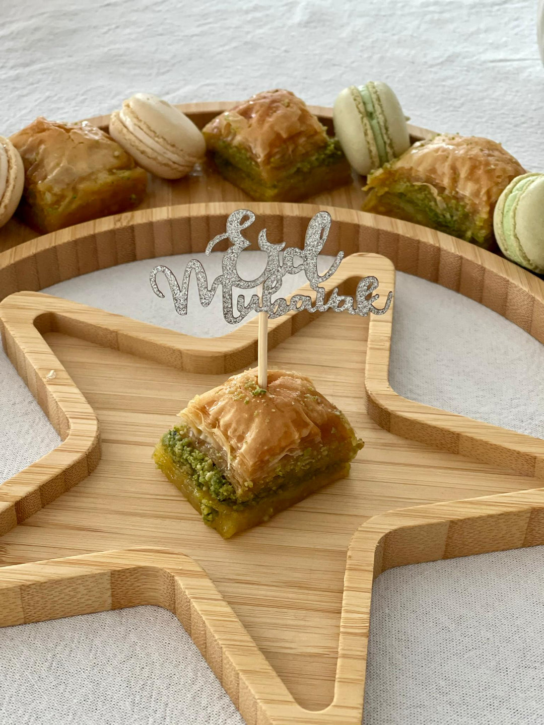 Ausverkauf - Cupcake Popper Eid Gold / Silber