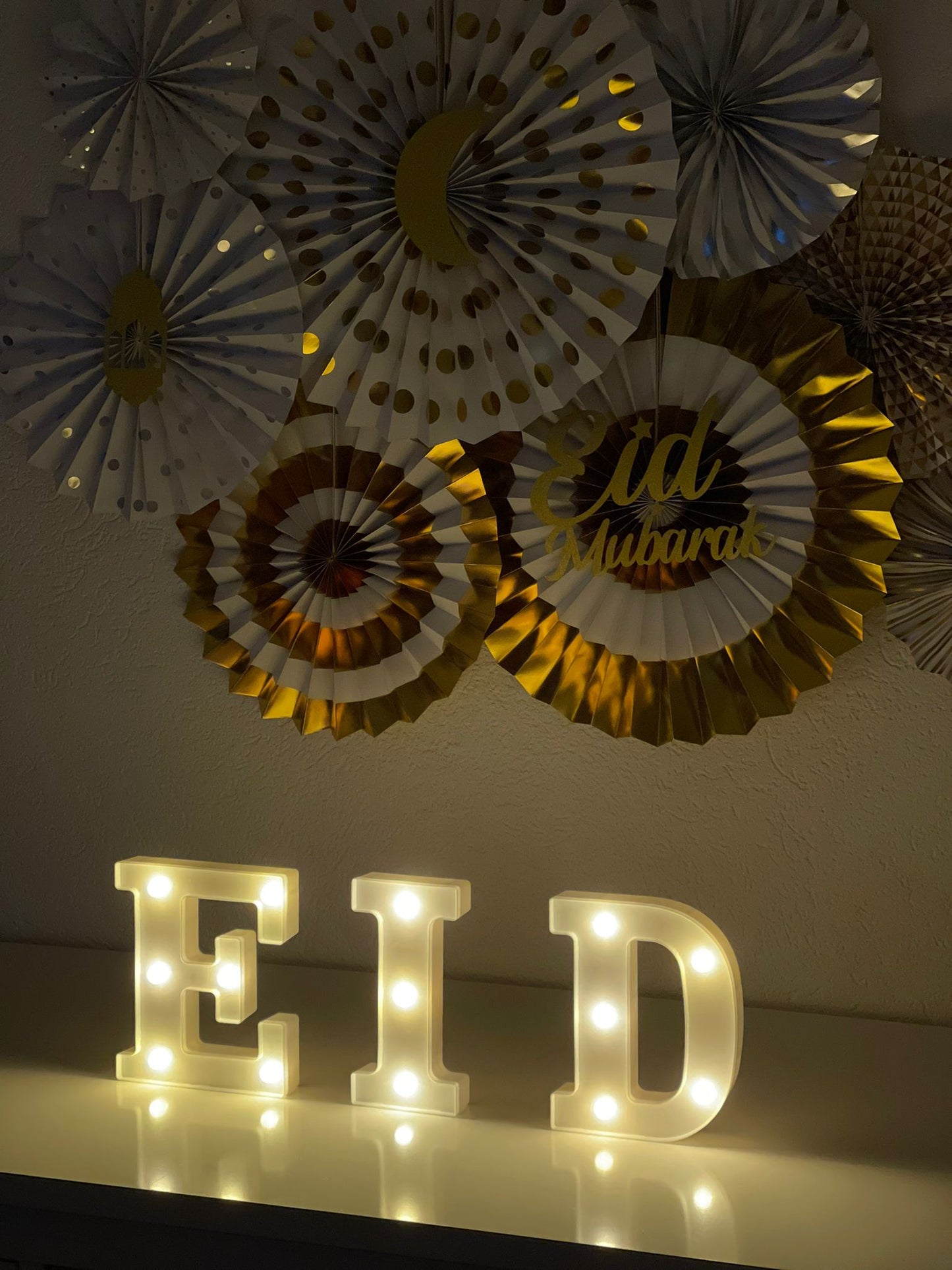Eid Mubarak Girlande Gold