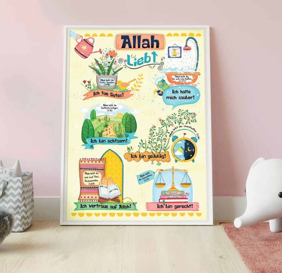 Poster “Allah liebt …”