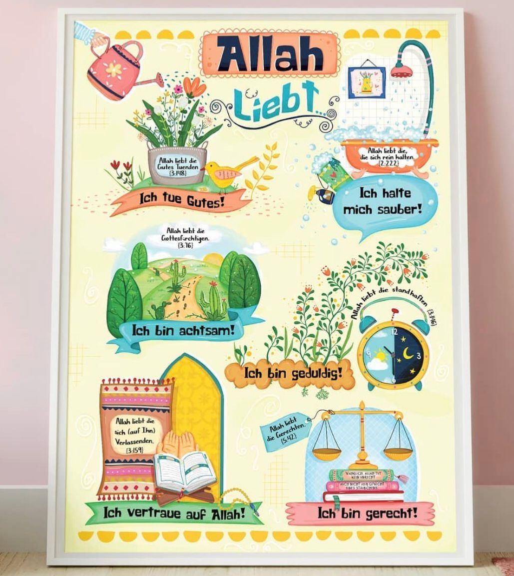 Poster “Allah liebt …”