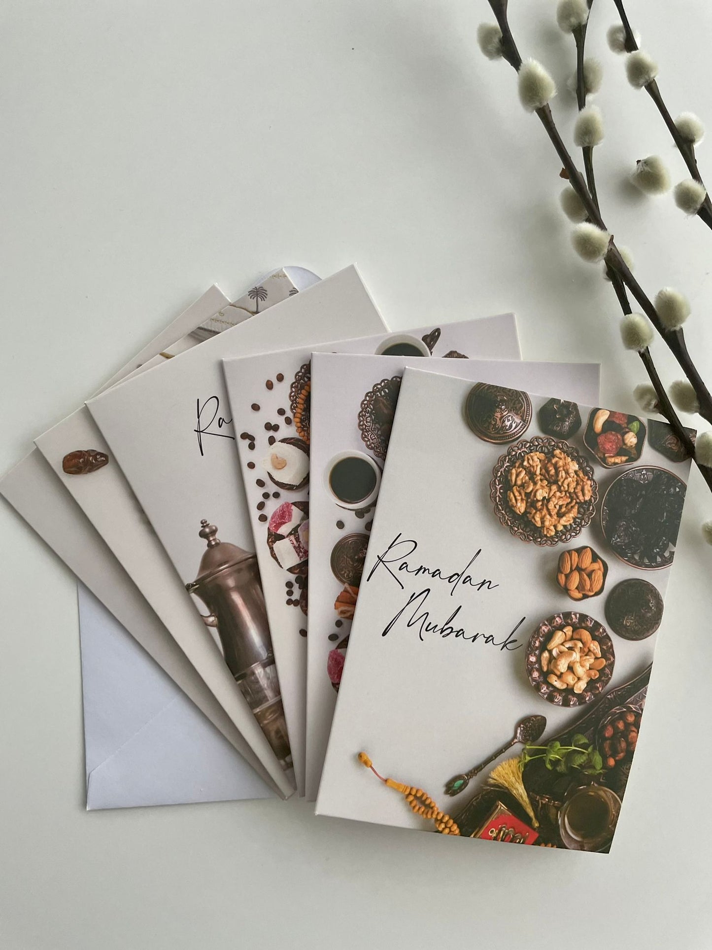 Ramadan Mubarak Grusskarten (6 Stück)