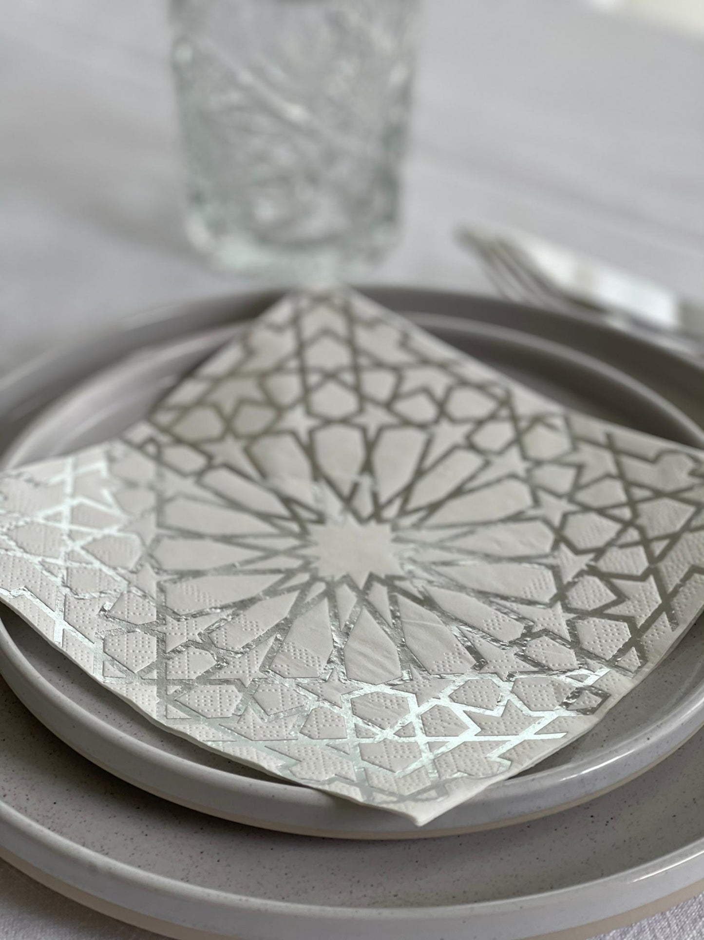 Orientalische Silber Servietten