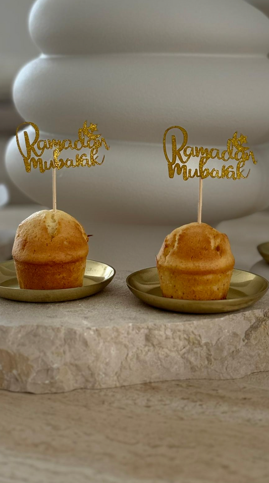 Ausverkauf - Cupcake Topper Ramadan Mubarak
