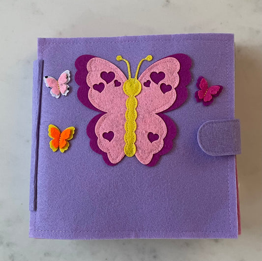 Quietbuch "Schmetterling" inkl. Wunschname