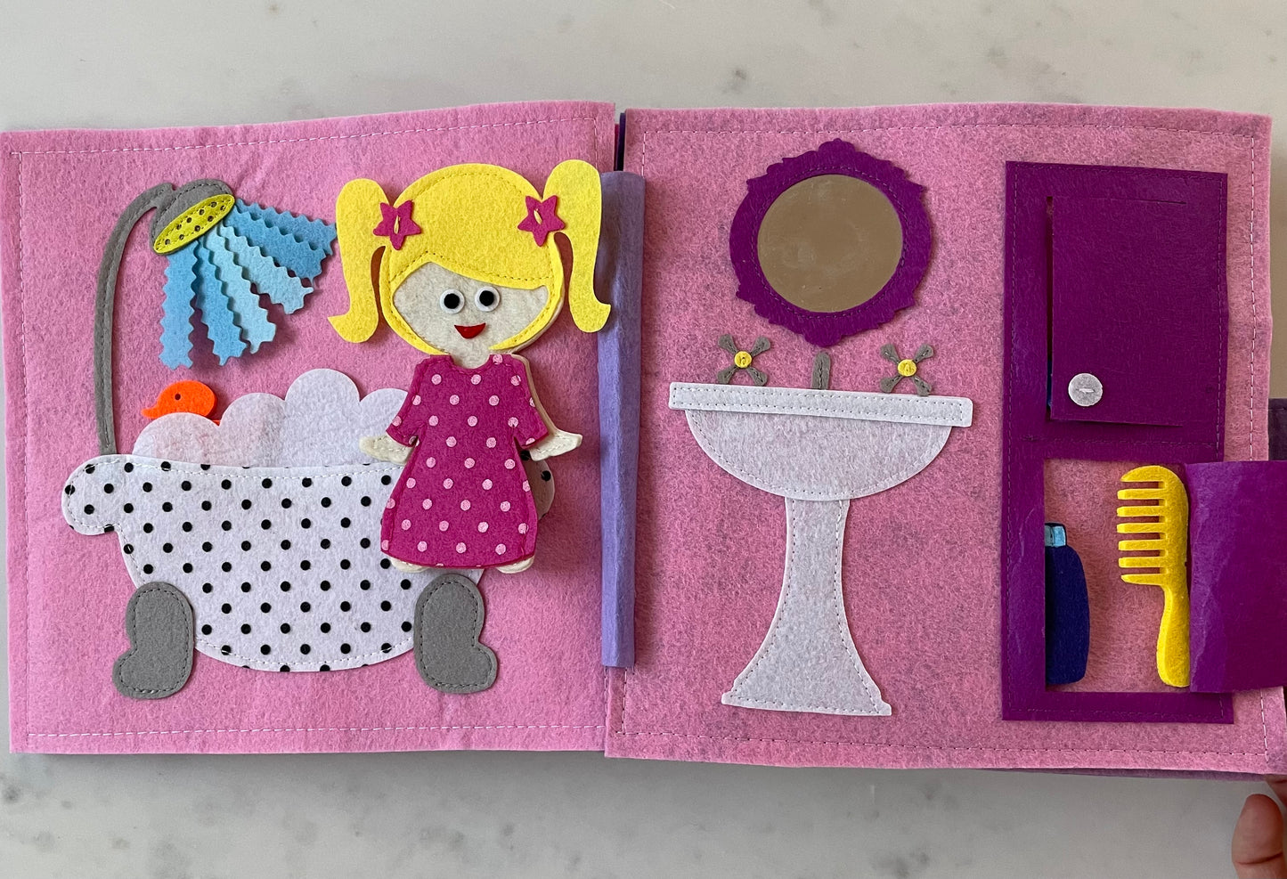 Quietbuch "Schmetterling" inkl. Wunschname