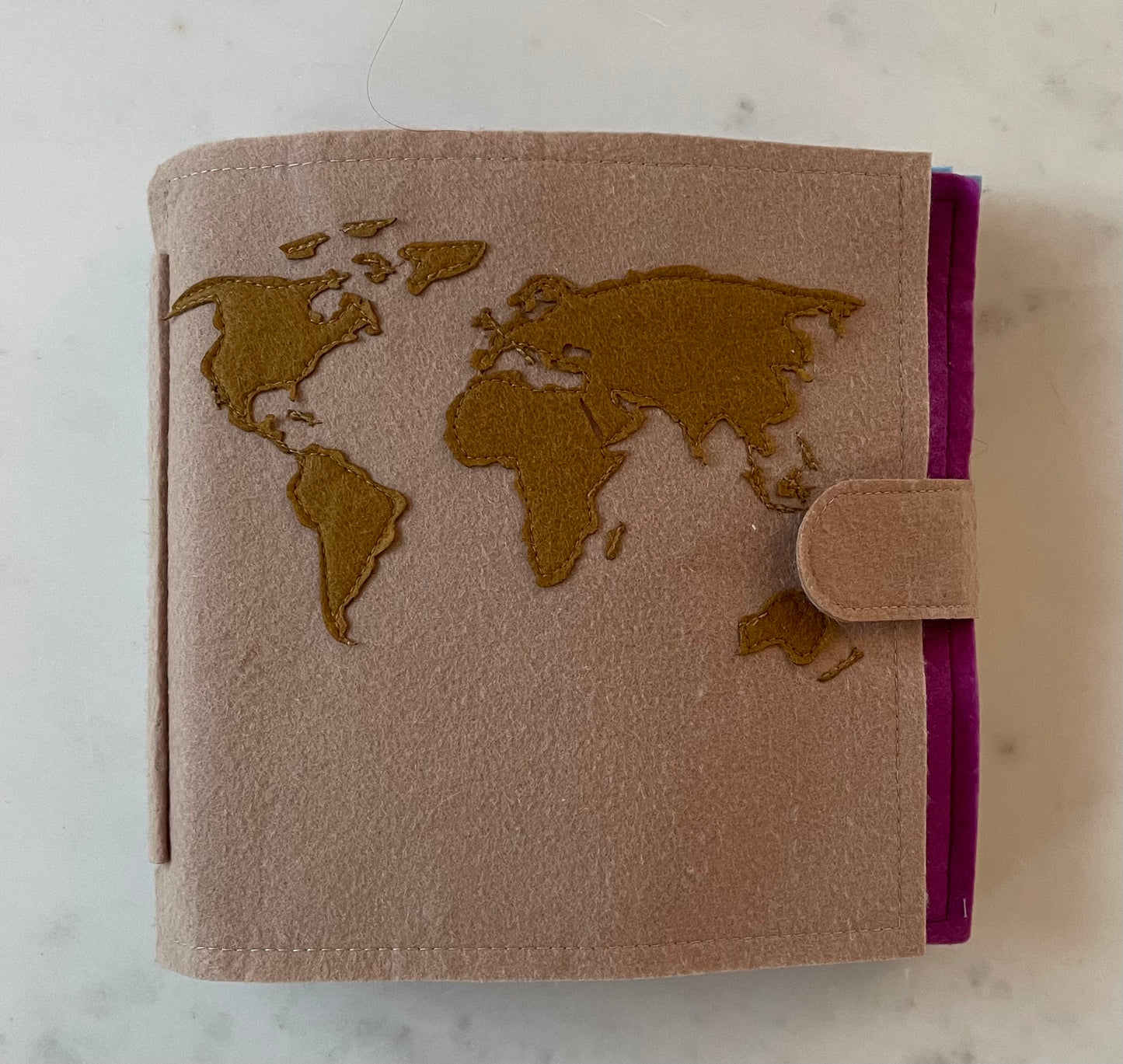 Quietbuch "Weltkarte" inkl. Wunschname