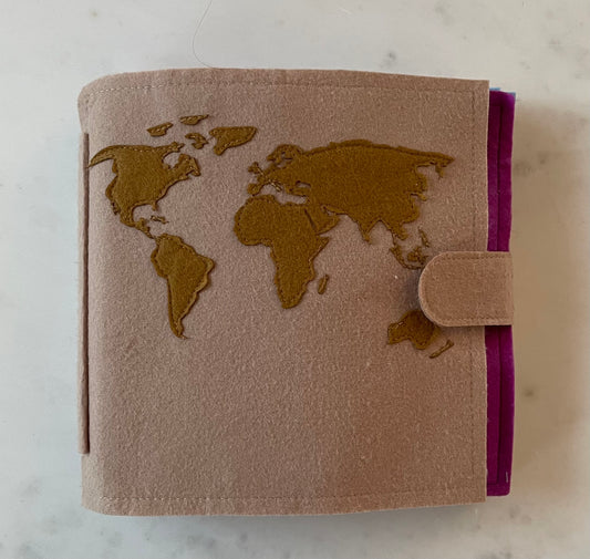 Quietbuch "Weltkarte" inkl. Wunschname