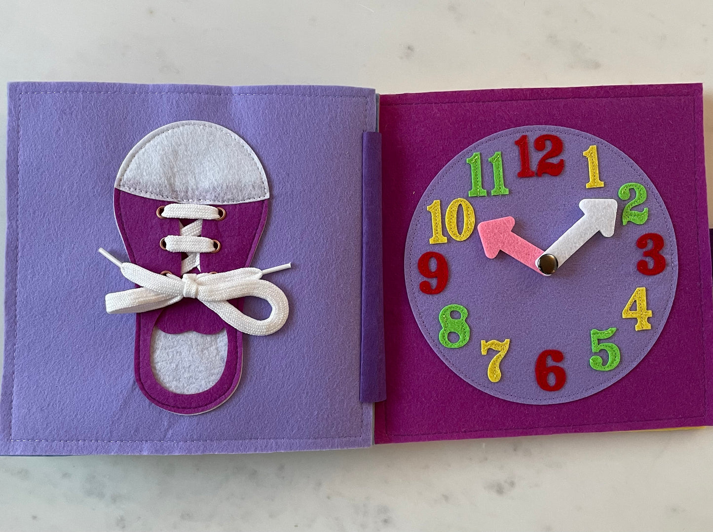 Quietbuch "Sonnenblume" inkl. Wunschname