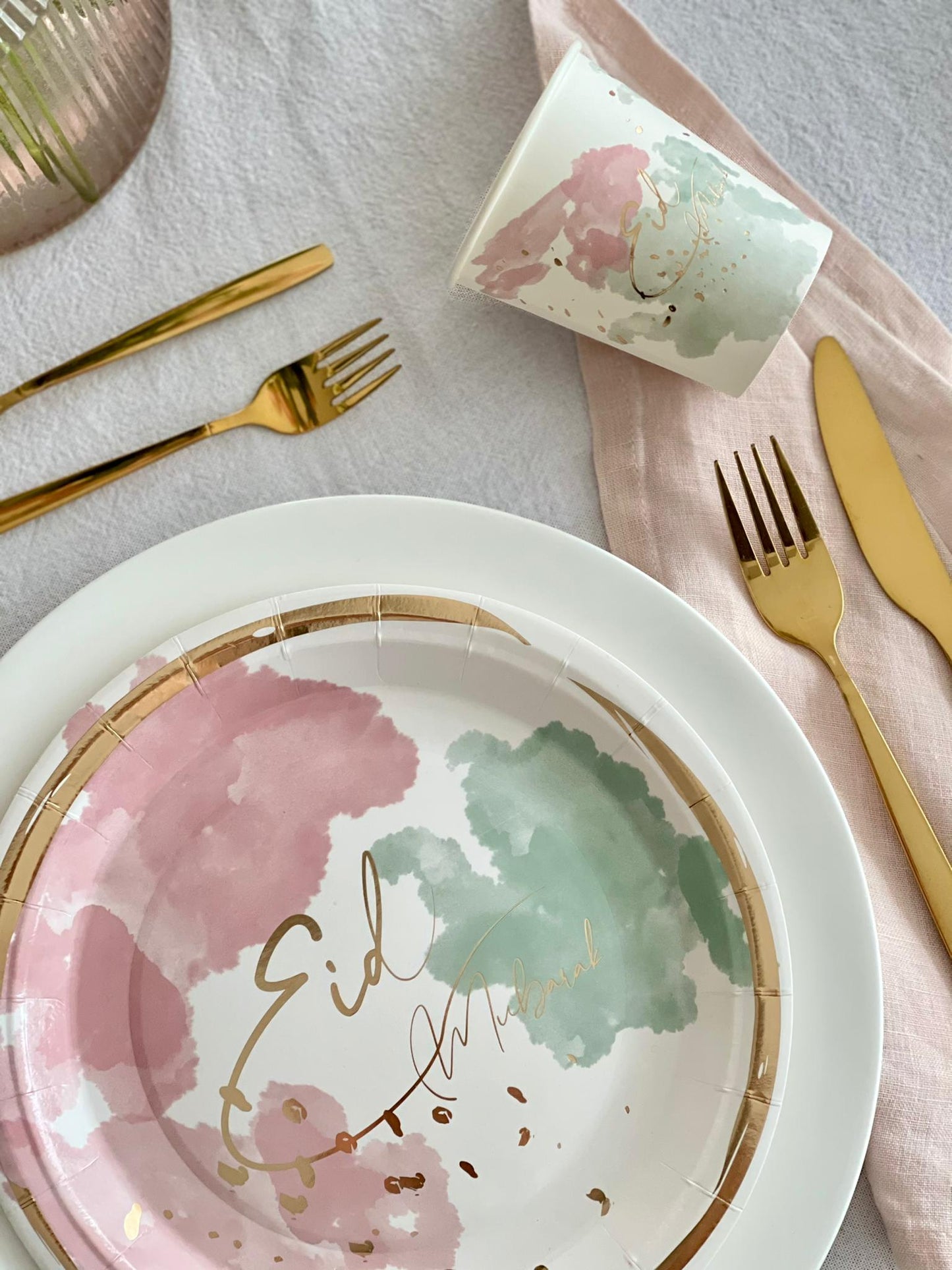 Eid Mubarak Pastell Becher