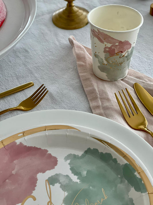 Eid Mubarak Pastell Becher